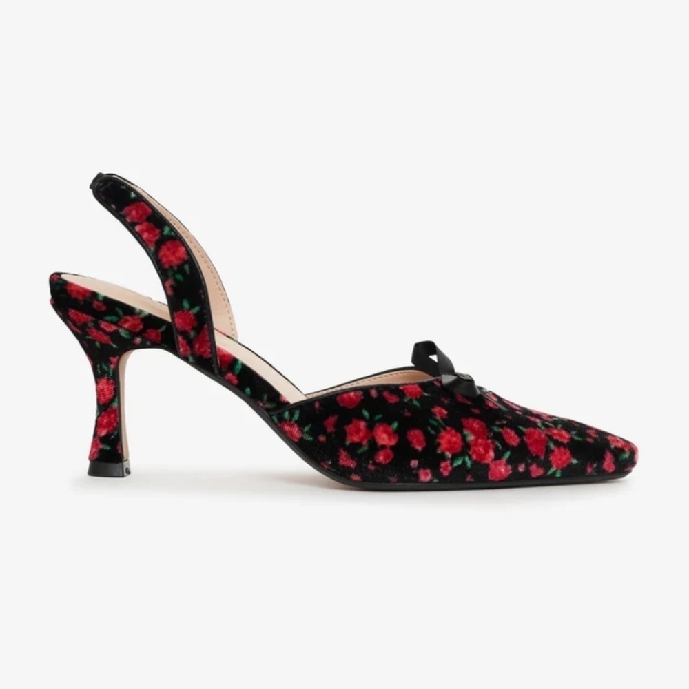 For Love & Lemons Lyana Heel 8.5 / 39 coquette pumps NWT - Picture 2 of 11